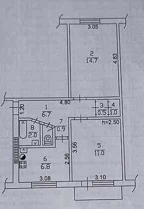 Продам 2-комнатную квартиру пр.Кремлевский, Октябрьский. Донецк