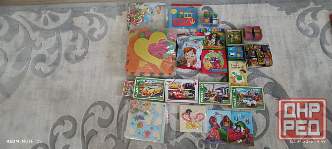 Продам пазлы (от простого к сложному) и коврик-пазл Донецк - изображение 1