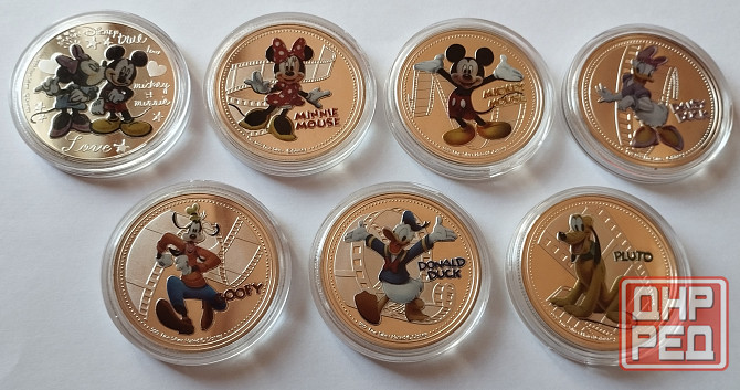 Монеты набор 7 унций 999 пробы Донецк - изображение 1