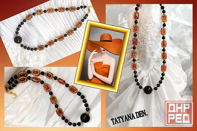 Колье -Янтарная ночь- Донецк - изображение 5