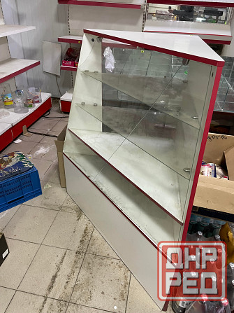 Витрина угловая внешняя дсп Донецк - изображение 1