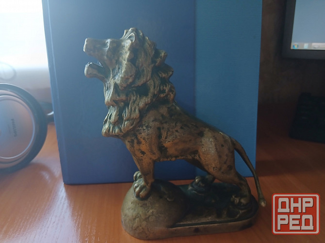 Статуэтка бронзовый лев Донецк - изображение 1