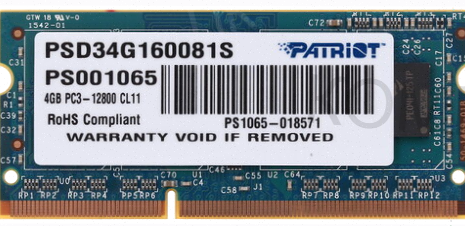 Оперативная Память Sodimm Patriot Signature [psd34g160081s] 4 гб - арт:7973 Макеевка