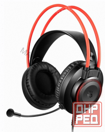 Наушники с Микрофоном a4tech Bloody g200s Черный/красный 2м Мониторные Usb Оголовье (g200 - арт:1180 Макеевка - изображение 1