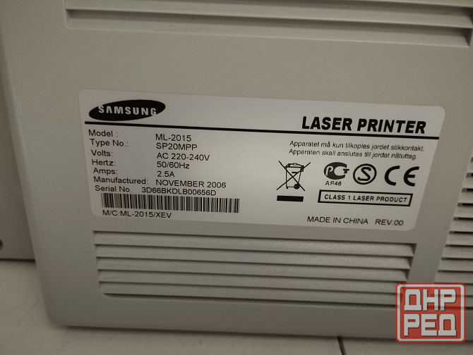 Лазерный принтер Samsung ML-2015 Донецк - изображение 5