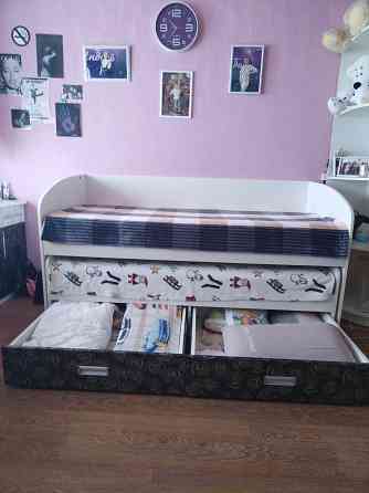 Кровать двухярусная с ящиками Макеевка