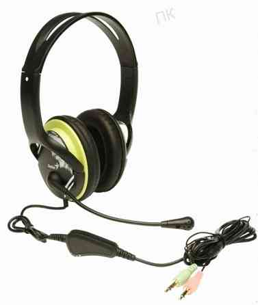 Компьютерная Гарнитура Genius hs-400a, Черный/зеленый - арт:1644 Макеевка