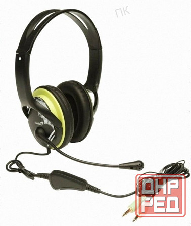 Компьютерная Гарнитура Genius hs-400a, Черный/зеленый - арт:1644 Макеевка - изображение 1