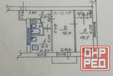 2 ком.сталинка проспект Победы Мариуполь - изображение 7