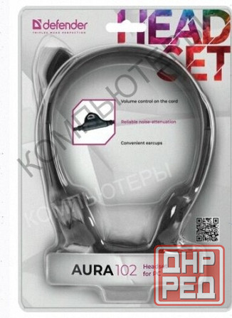 Наушники с Микрофоном (гарнитура) Defender hn-102, Проводная, 1,8 м, Стерео, с Оголовьем, - арт:2888 Макеевка - изображение 2