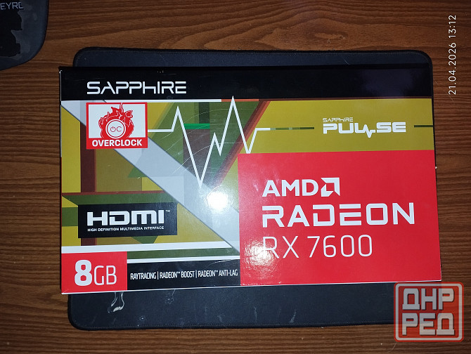 Видеокарта Sapphire RX7600 Pulse 8GB Донецк - изображение 1