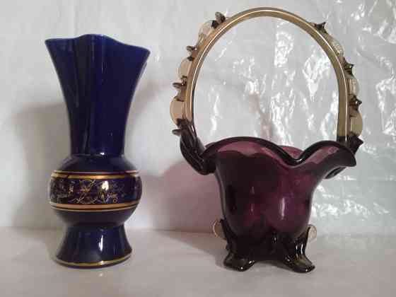 Ваза + конфетница толстое стекло Донецк