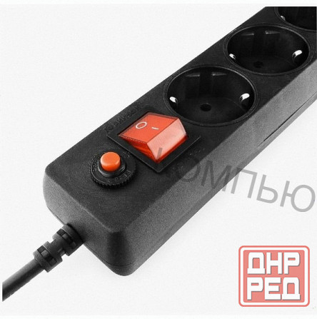 Сетевой Фильтр Гарнизон Енlb-4, 0,5 м, 5 Розеток, Черный - арт:3202 Макеевка - изображение 3