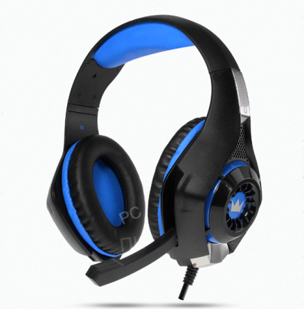 Игровые Наушники Проводные с Микрофоном Crown Micro Cmgh-101t чёрный/синий - арт:2387 Макеевка