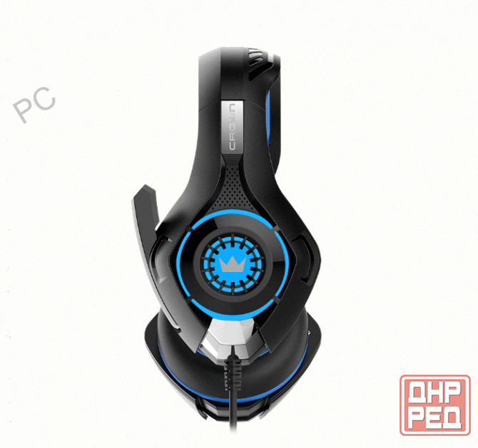 Игровые Наушники Проводные с Микрофоном Crown Micro Cmgh-101t чёрный/синий - арт:2387 Макеевка - изображение 2
