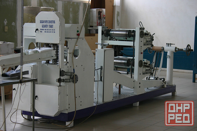 Оборудование для производства салфеток, туалетной бумаги и бумажных рулонных полотенец. Донецк - изображение 1