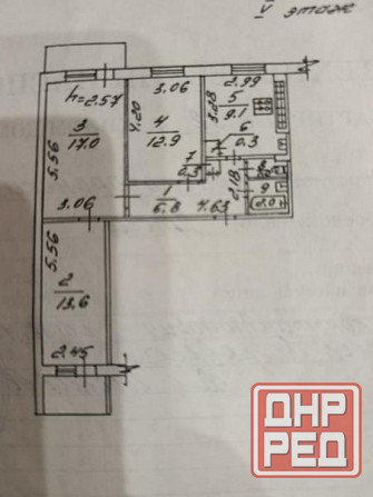 Продается трехкомнатная 6500000 пл.Бакинских Донецк - изображение 1