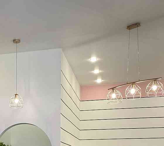 Продам б/у светильники дизайнерские потолочные (комплект) Донецк