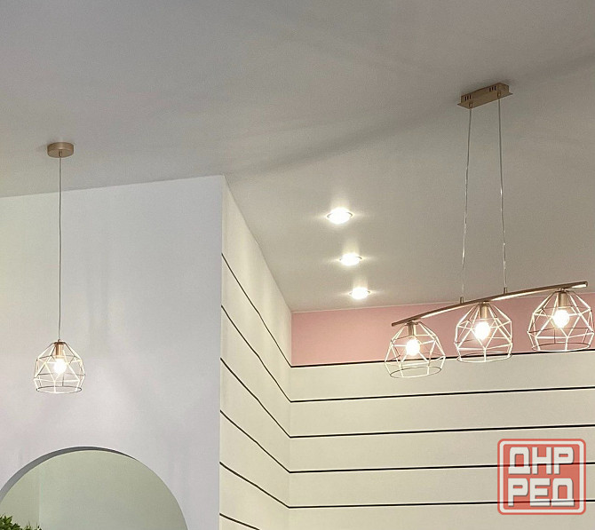 Продам б/у светильники дизайнерские потолочные (комплект) Донецк - изображение 1