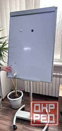 б/у Флипчарт OfficeSpace 70*100 регулировка по высоте, полочка, мобильный Макеевка - изображение 1