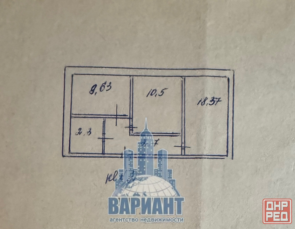 Продажа 2-комнатной квартиры,в г. Макеевка, Горняцкий район, остановка Школа, за Горняцким пенсионны Макеевка - изображение 9