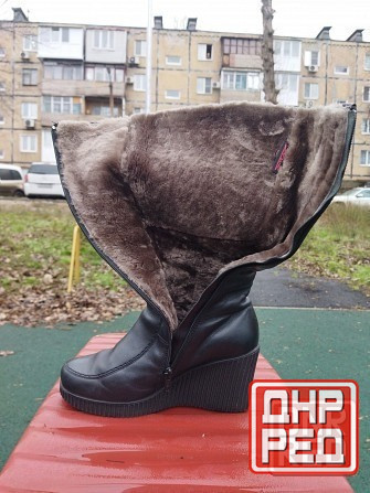 Сапоги женские 38 р кожаные Беларусь Донецк - изображение 3