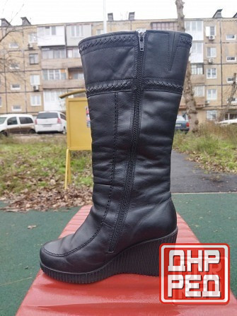 Сапоги женские 38 р кожаные Беларусь Донецк - изображение 2