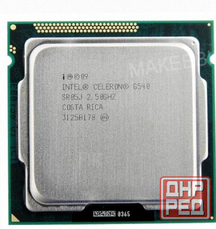 Процессор Intel Celeron g540 Sandy Bridge Lga1155, 2 x 2500 Мгц б/у - арт:9102 Донецк - изображение 1