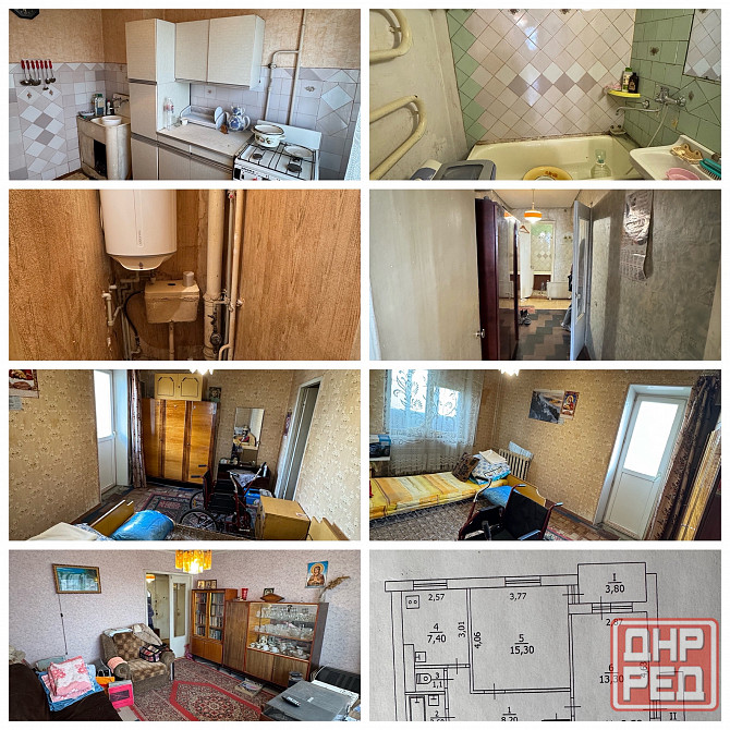 Срочно 2-х комнатная квартира поселок Бажанова торг 6/9 Макеевка - изображение 1