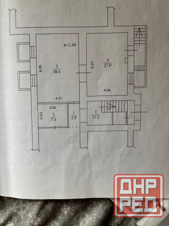 Продажа полуподвального помещения в центре города 75м2 пр-т Гурова/Дну - бульвар Пушкина Донецк - изображение 2