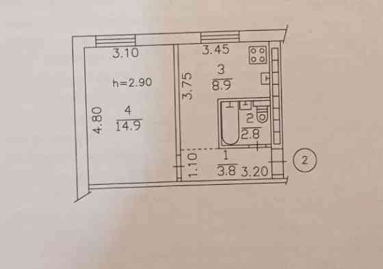 Продаётся 1-но комнатная квартира в Кировском р-не ул. Бирюзова Донецк