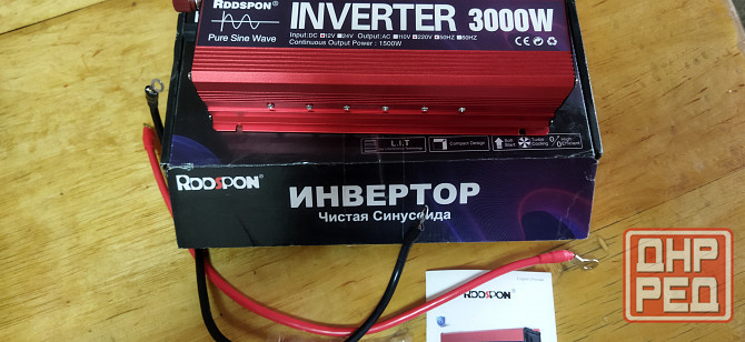 RDDSPON Инвертор автомобильный, 12В, 3000 Вт арт. RED-12V3000W-220V Донецк - изображение 4