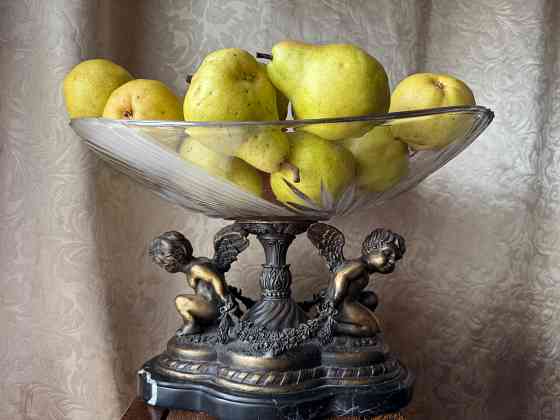 Ваза для фруктов, бронза, мрамор , хрусталь Донецк