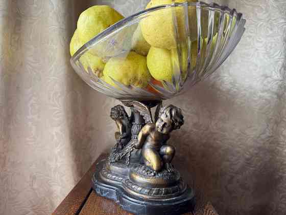 Ваза для фруктов, бронза, мрамор , хрусталь Донецк