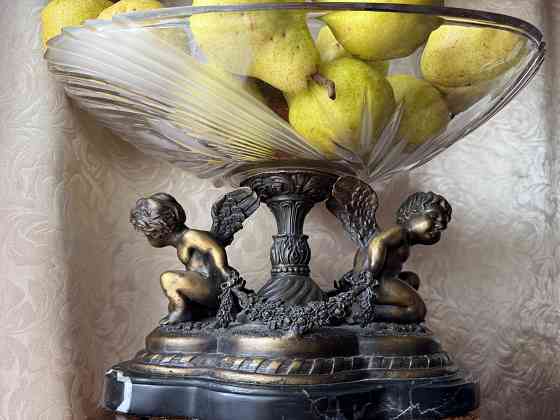 Ваза для фруктов, бронза, мрамор , хрусталь Донецк