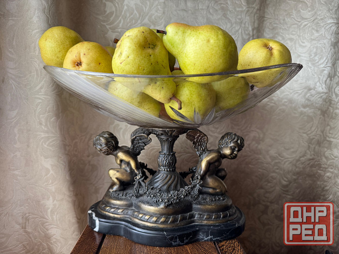Ваза для фруктов, бронза, мрамор , хрусталь Донецк - изображение 1