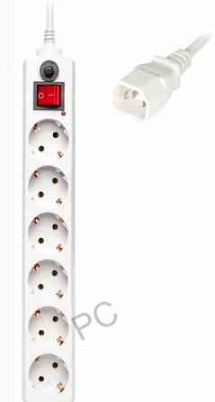 Сетевой Фильтр Buro 600sh-1.8-ups-w 1.8м (6 Розеток) Белый (коробка) - арт:4321 Донецк
