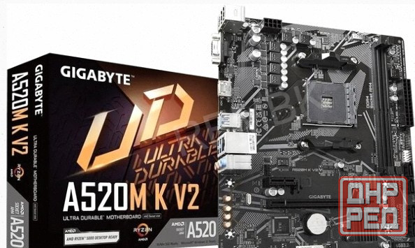 Материнская Плата Gigabyte a520m k v2 /(v1.1) Soc-am4 Amd a520 2xddr4 Matx ac`97 8ch(7.1) - арт:3746 Донецк - изображение 1