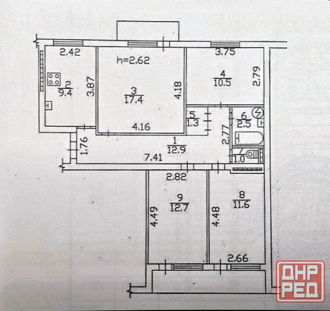 Продам 4-комнутную квартиру. Центр Донецка. Донецк - изображение 1