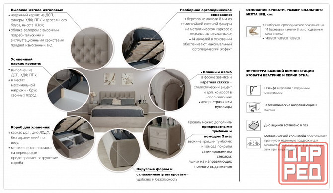 Кровать Беатриче Донецк - изображение 3