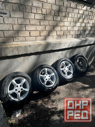 Продам комплект из 4 колес: литые диски R15 с летней резиной Geely Emgrand EC7. Донецк - изображение 1