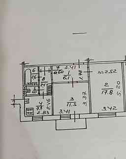 2-комнатная квартира 50 м² на 9 этаже | капремонт | р-н цветочный** Донецк