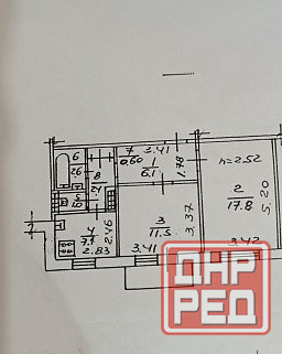 2-комнатная квартира 50 м² на 9 этаже | капремонт | р-н цветочный** Донецк - изображение 2