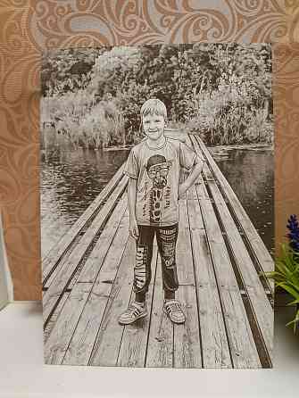 Лазерная гравировка по фото Мариуполь