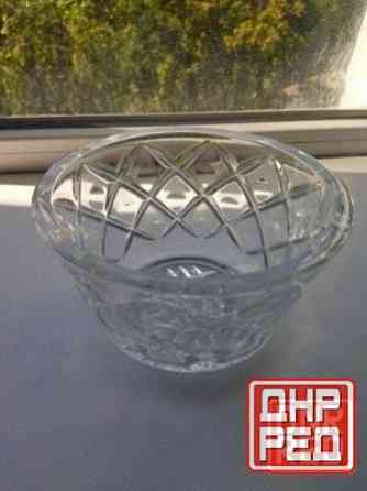 Большая хрустальная салатница Донецк