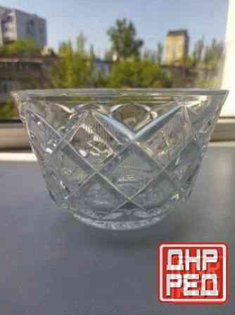 Большая хрустальная салатница Донецк