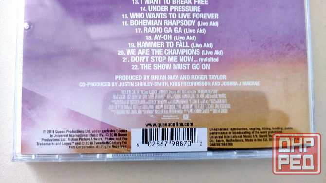 Фирменный CD Queen «Bohemian Rhapsody» Новый. Made in the EU. Ifpi Донецк - изображение 4
