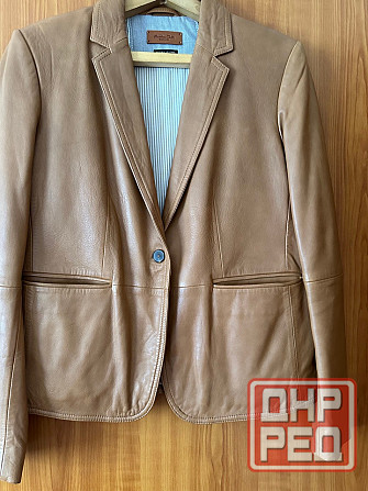 Продам новый кожаный пиджак 46р,2500р Донецк - изображение 1