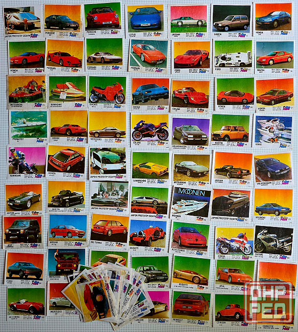 Вкладыши от жвачек Turbo, Oto Moto, Donald и др. Макеевка - изображение 1