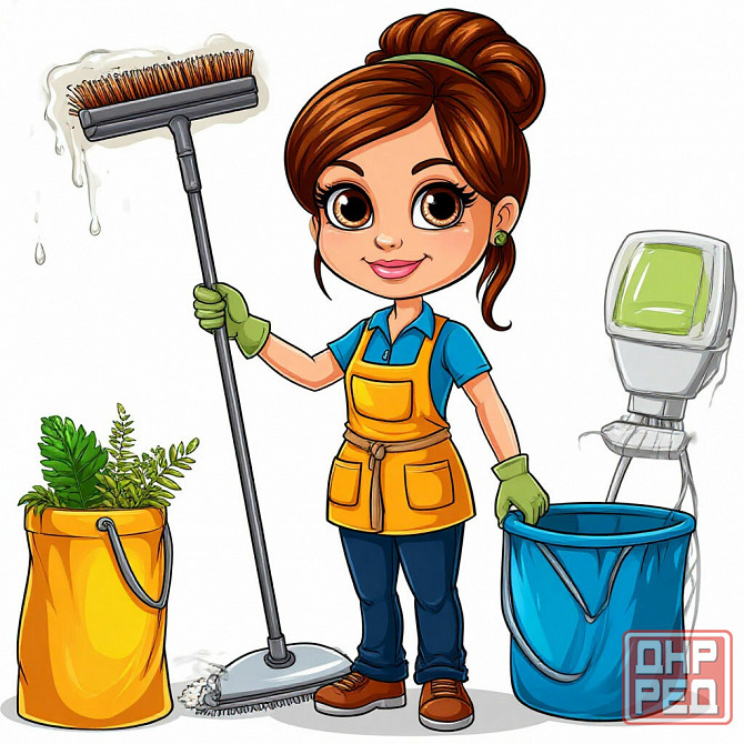 Требуется уборщик помещений Донецк - изображение 1